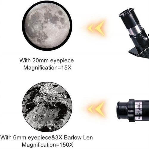 Mosrugs | Explore the Stars with Ease - Professional Telescope with Tripod & 150x Zoom for Moon Watching