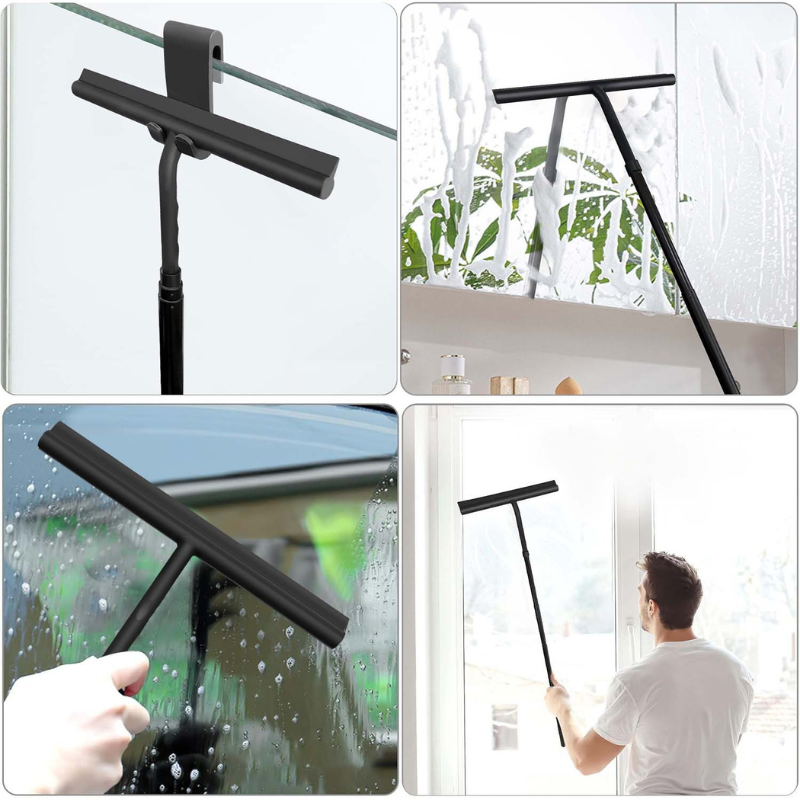 Mosrugs | SaniLuxe Telescopic Shower Squeegee – Comfortable & Efficient Bathroom Cleaning Tool