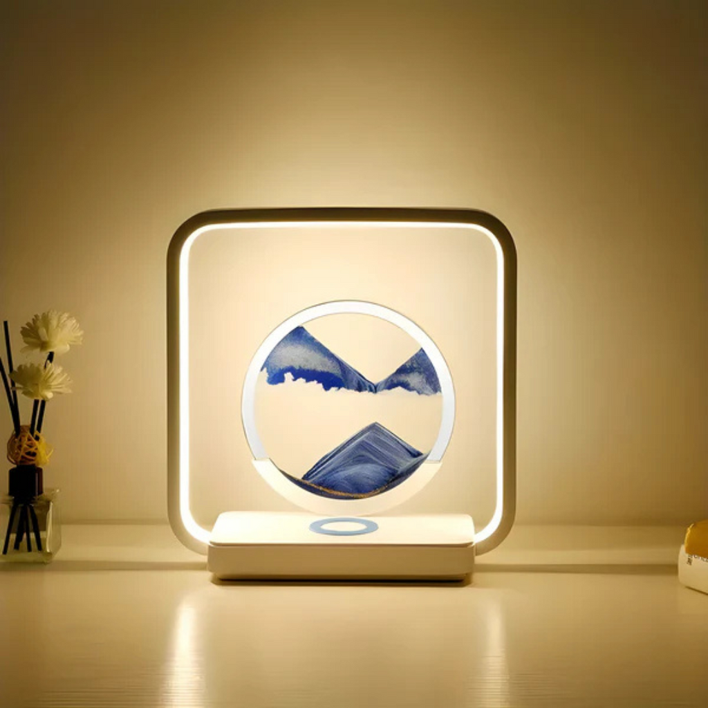 Mosrugs | SandAura | 3D LED Night Lamp with Flowing Sand Art