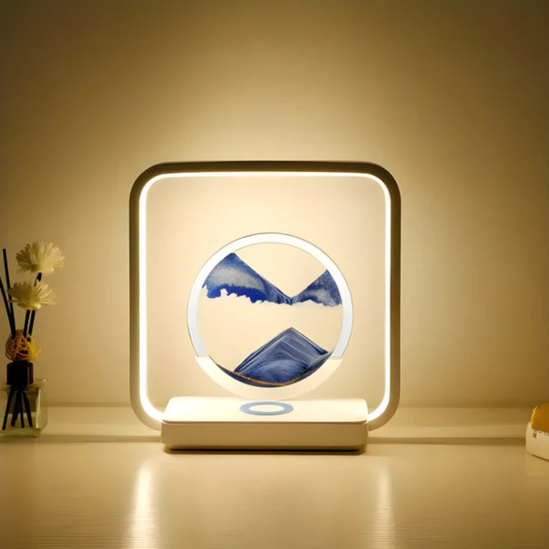 Mosrugs | SandAura | 3D LED Night Lamp with Flowing Sand Art