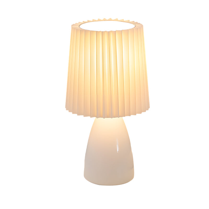 Mosrugs | Dimmable Desk Lamp | Glass Base with USB Port for Adjustable Lighting in Home Office or Study | Pink Shade Lamp