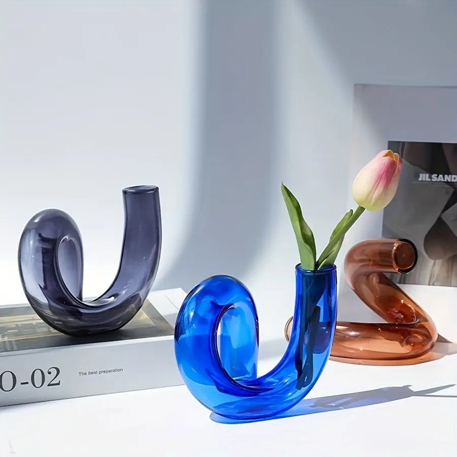Mosrugs | TimelessGlow - Pedestal Glass Vase