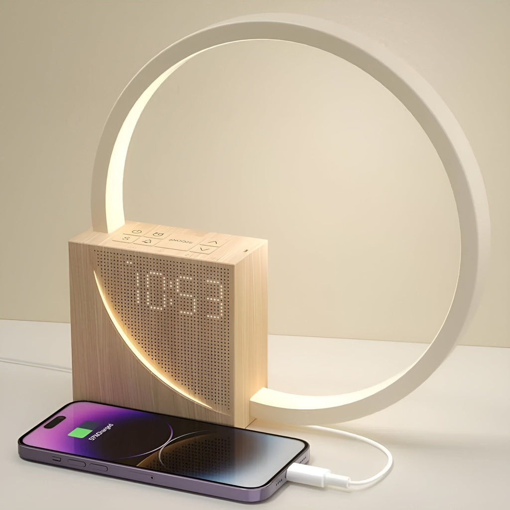 Mosrugs | Smart Snooze – Sunrise Simulation Alarm Clock with Dimmable Touch Lamp & Soothing Sounds