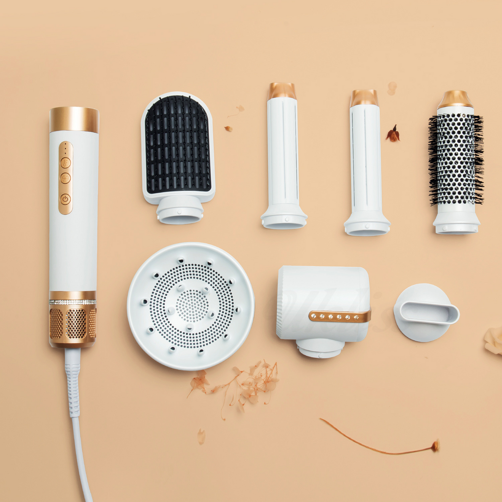 Mosrugs | 7-in-1 Airwrap Hair Styler | Multi-Functional Styling Tool for Curls, Waves & Straightening