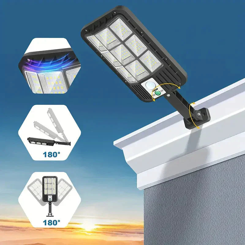 Mosrugs | 5000LM Solar Floodlight with Motion Sensor | Dusk to Dawn Outdoor Security Light