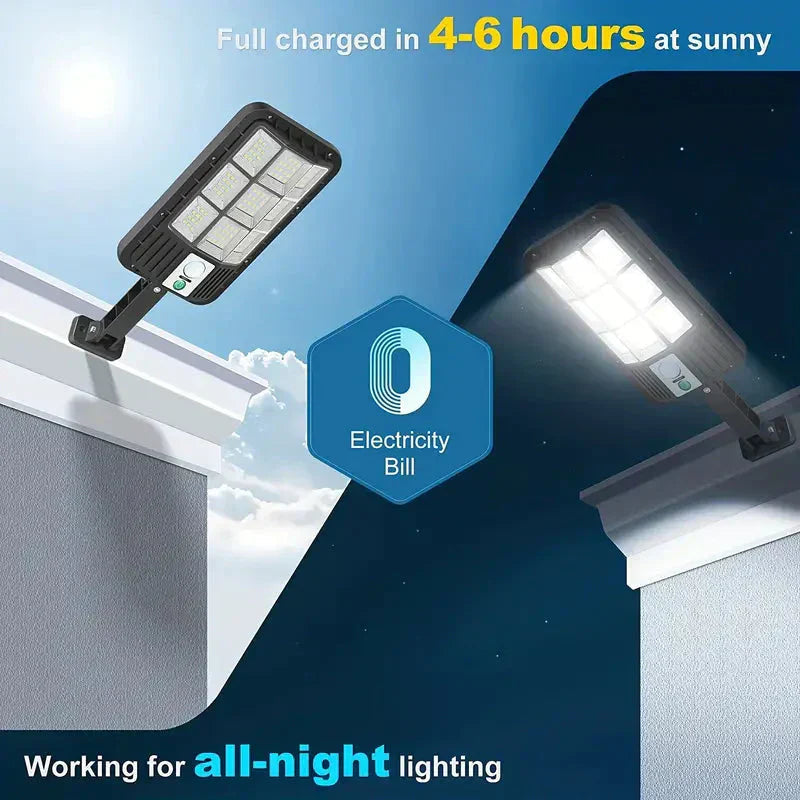 Mosrugs | 5000LM Solar Floodlight with Motion Sensor | Dusk to Dawn Outdoor Security Light