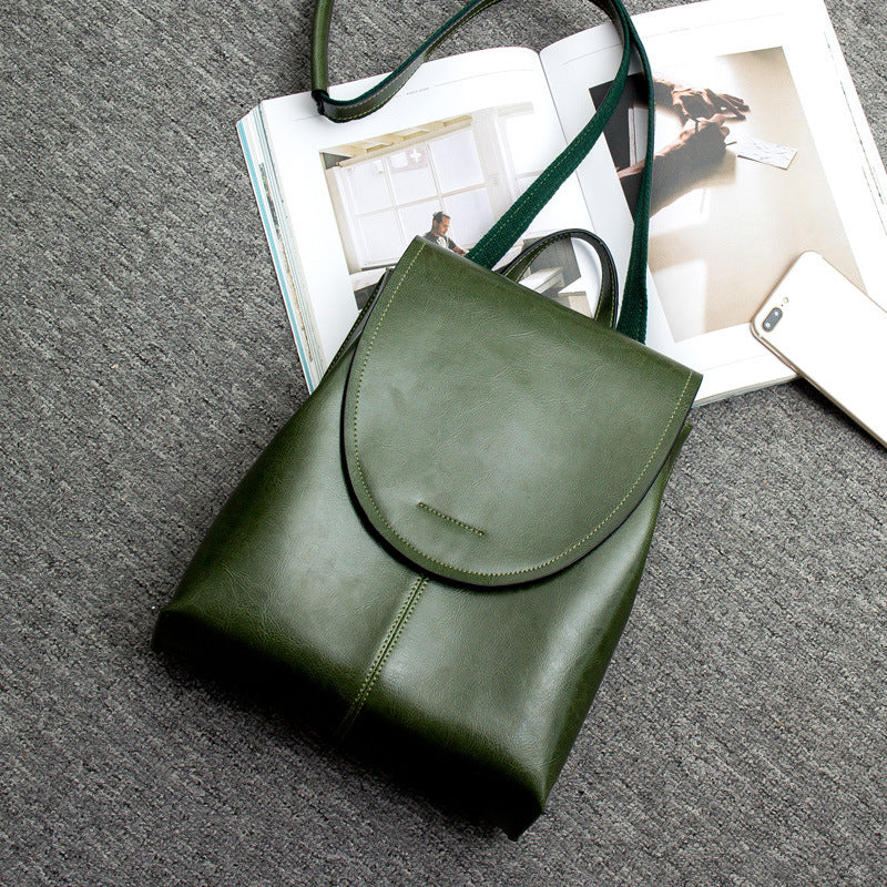 Mosrugs | LuxeCarry Leather Backpack – Stylish Design with Versatile Storage for Women