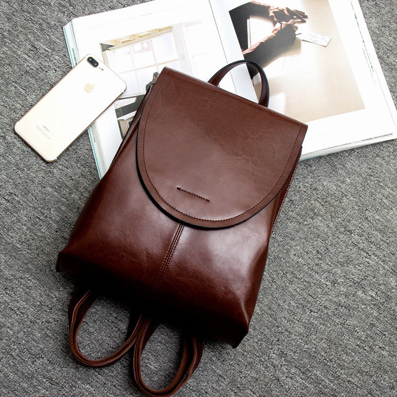 Mosrugs | LuxeCarry Leather Backpack – Stylish Design with Versatile Storage for Women