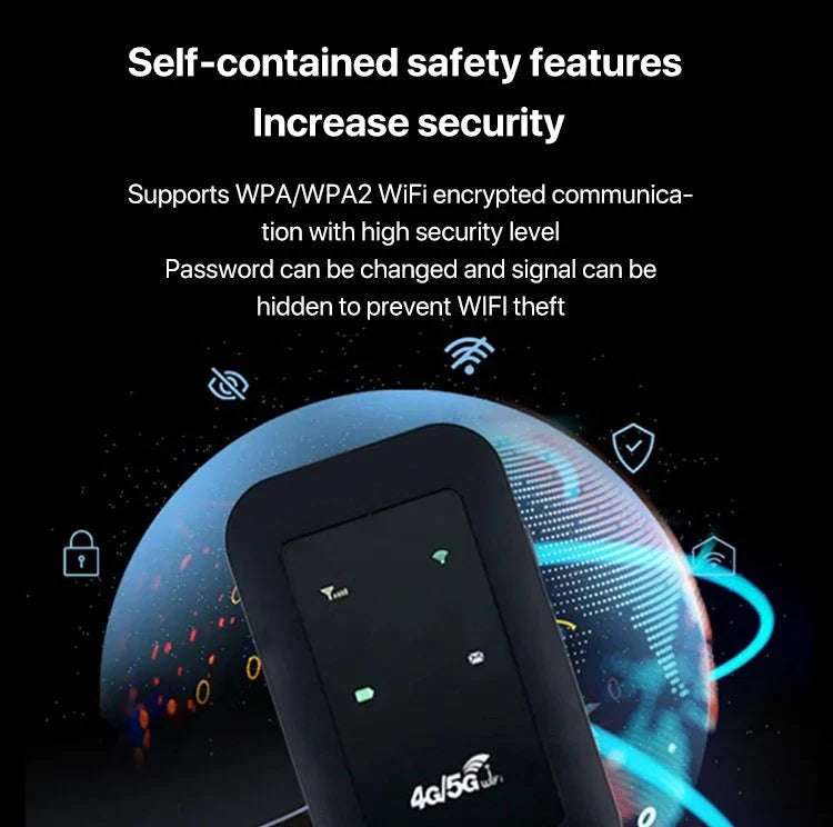 Mosrugs | Portable 5G WiFi Router – High-Speed Mobile Wireless Internet Hotspot