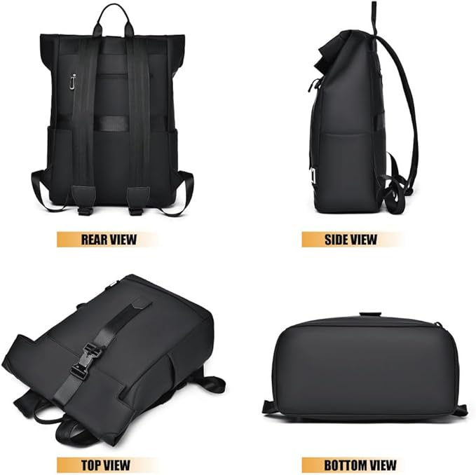 Mosrugs | BergTrek Waterproof Ergonomic Backpack – Lightweight Travel Rucksack with USB Charging & Large Laptop Storage