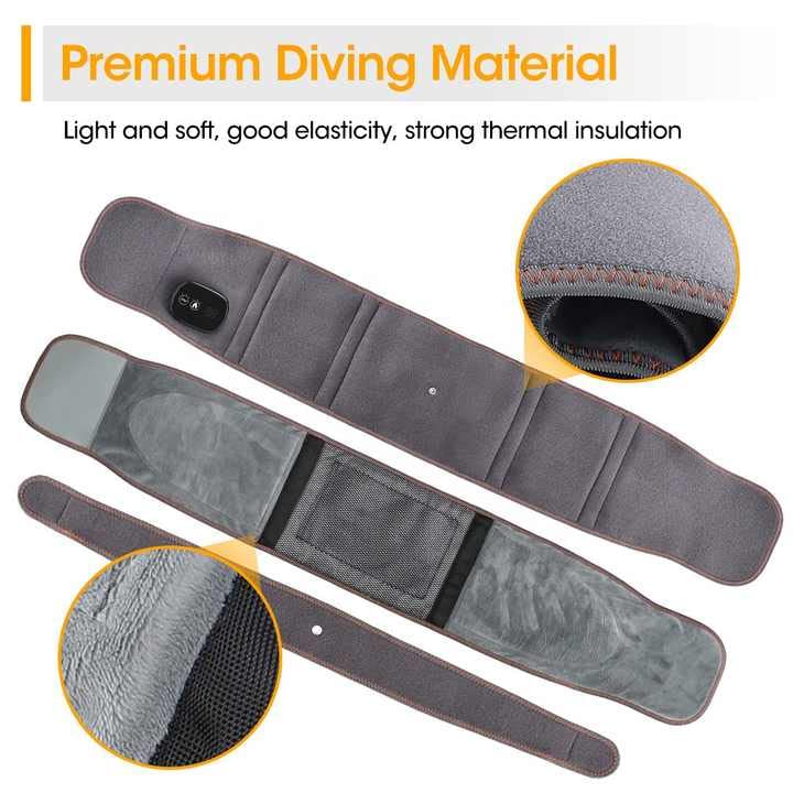 Mosrugs | Infrared Back Support Belt | Adjustable Heat & Vibration for Pain Relief and Muscle Relaxation