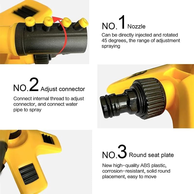 Mosrugs | 360° Rotating Lawn Sprinkler | Stable, Multi-Angle Nozzles for Even Coverage in Large Gardens