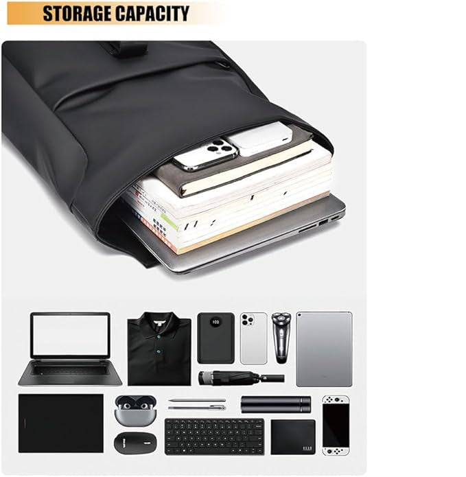 Mosrugs | BergTrek Waterproof Ergonomic Backpack – Lightweight Travel Rucksack with USB Charging & Large Laptop Storage