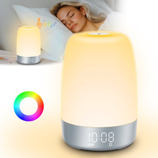 Mosrugs | Aurora Wake-Up Light with Natural Sounds – Gentle Sunrise Alarm Clock for a Refreshing Start