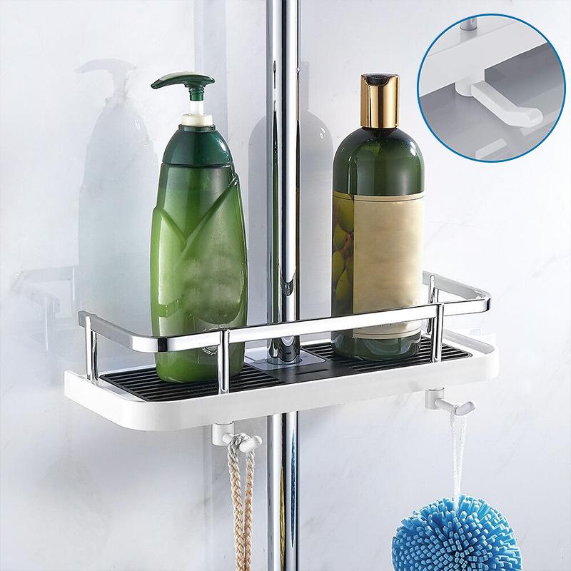 Mosrugs | BathBuddy | No-Drill Shower Shelf – Space-Saving Bathroom Storage