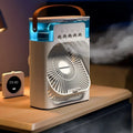 Mosrugs | 3-in-1 Air Cooler, Humidifier & Fan with LED Light – Portable USB Air Conditioner for Home & Office
