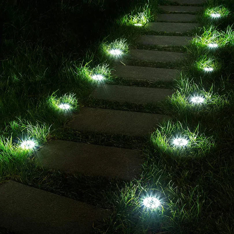 Mosrugs | Solar Ground Lights – Weatherproof Outdoor LED Pathway Lighting Powered