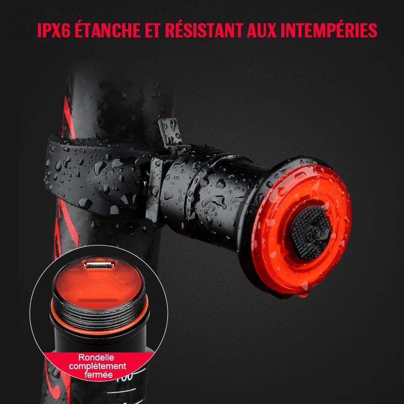 Mosrugs | Smart Bike Tail Light – Ultra-Intelligent Brake Light with USB Rechargeable Battery & Waterproof Design