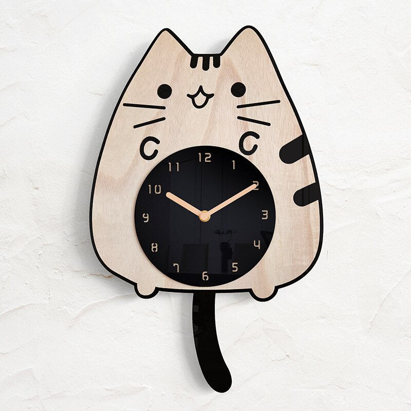 Mosrugs | PurrTime - Swinging Cat Wall Clock