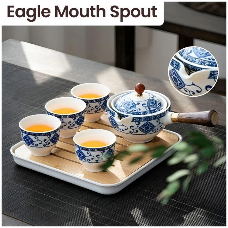 Mosrugs | Porcelain Gongfu Tea Set – Timeless Elegance, Perfect Tea Experience