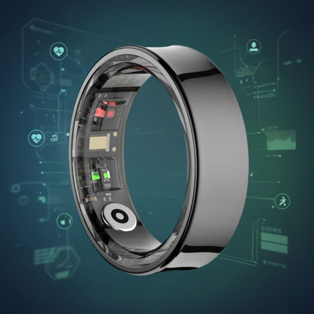 Mosrugs | Smart Ring Sleep & Wellness Tracker - Waterproof Fitness Tracker Ring for Active Lifestyles - Health Monitoring Device