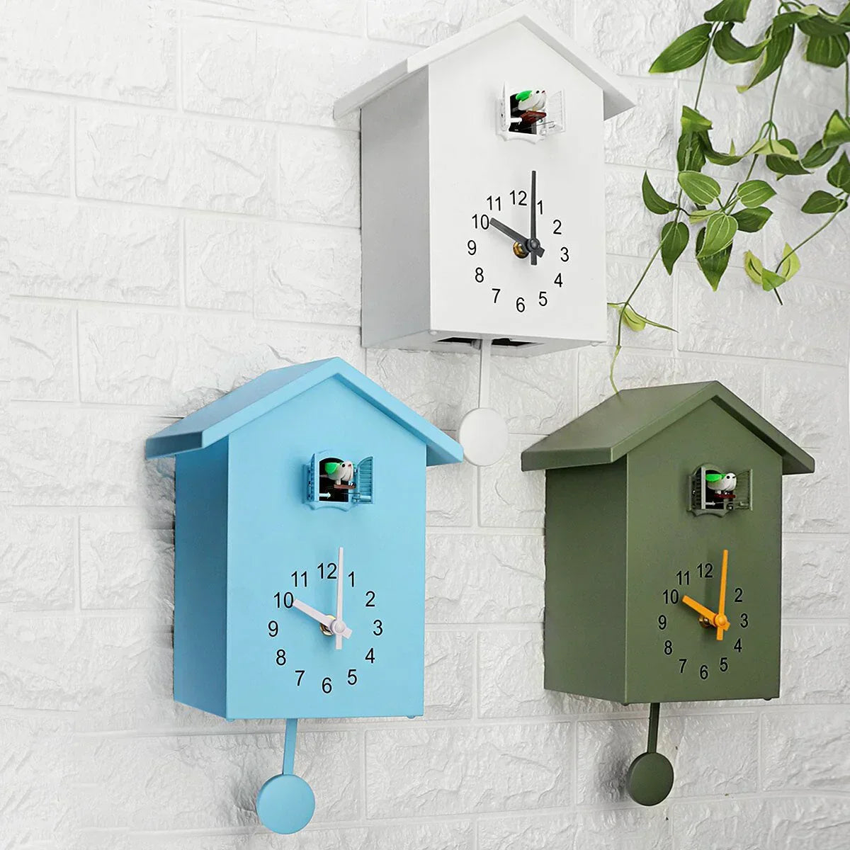 Mosrugs | Modern Cuckoo Wall Clock – Elegant Minimalist Design with Hourly Cuckoo Sound