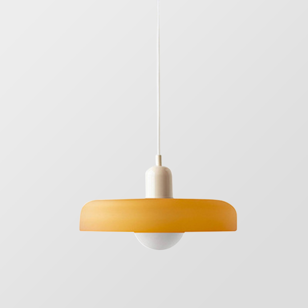 Mosrugs | Coloured Glass Pendant Light – Elegant Bauhaus-Style Hanging Lamp for Living Room & Dining Area
