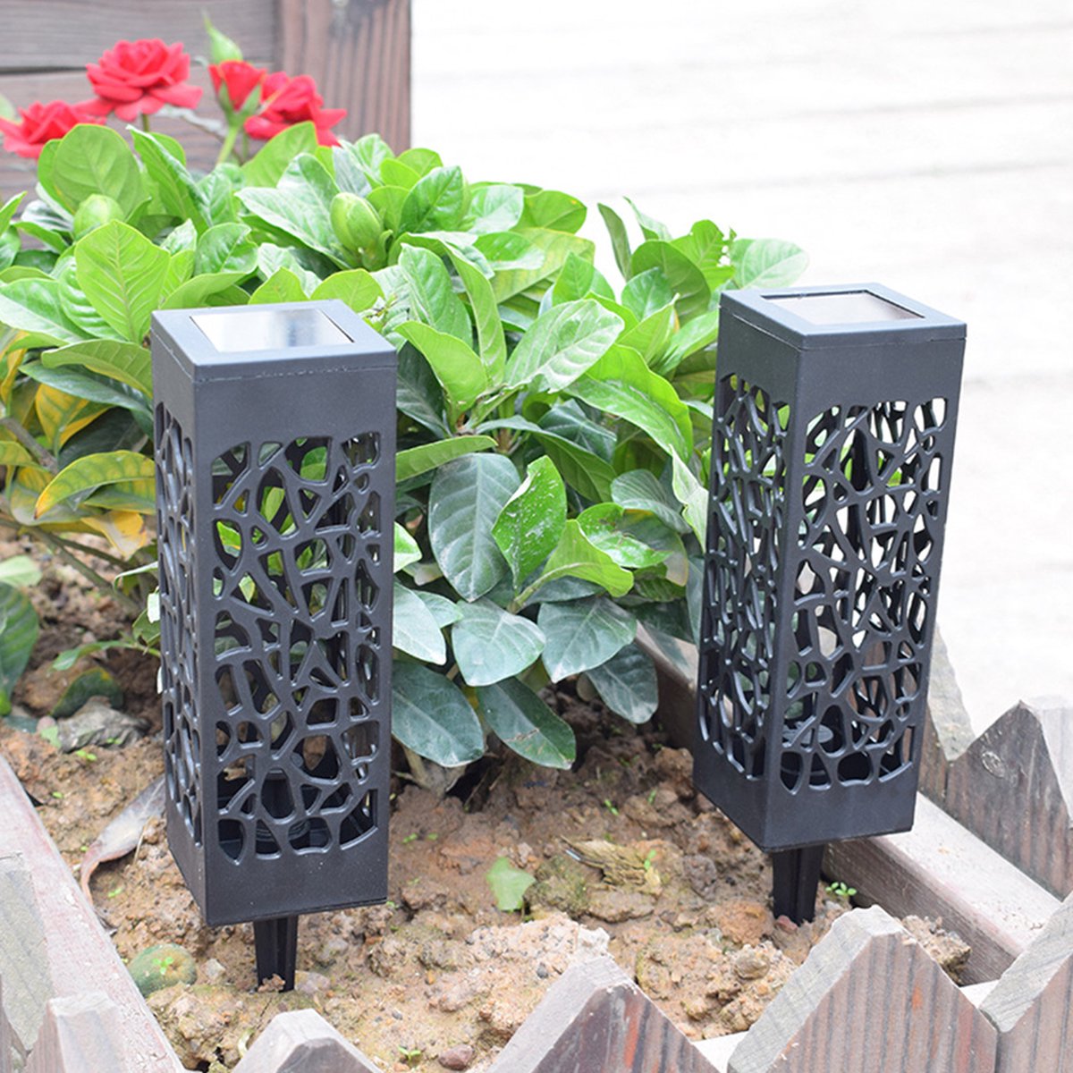 Mosrugs | Wireless Solar Garden Light Post – Outdoor LED Pathway Lighting with Auto Sensor (Waterproof & Eco-Friendly)