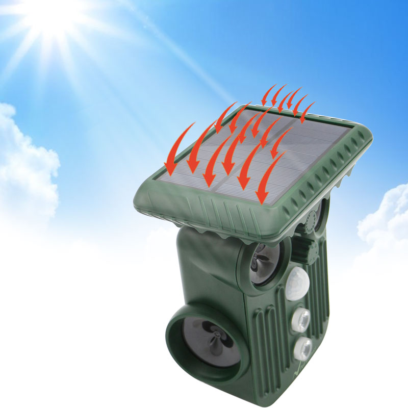 Mosrugs | Ultrasonic Solar Deer Repeller | 5 Adjustable Modes. Waterproof & Eco-Friendly for Home Gardens and Yards