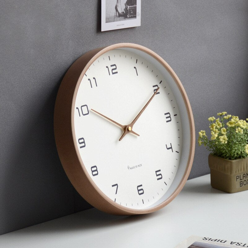 Mosrugs | Scandinavian Simplicity Wooden Wall Clock – Elegant Minimalism