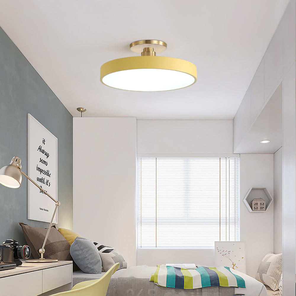Mosrugs | Modern LED Semi Flush Mount Ceiling Light | Energy-Saving. Durable Design for Hallway. Dining Room & Living Room