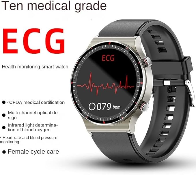 Mosrugs | CardioSense – Medical ECG Smartwatch with Osram Sensor & 24/7 Health Monitoring