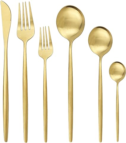 Mosrugs | Torin 36-Piece Minimalist Cutlery Set – Premium Stainless Steel Flatware with Matte Finish