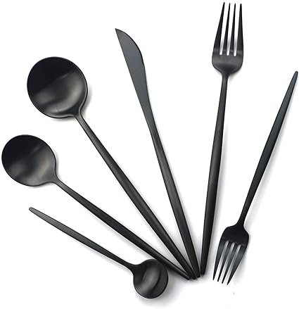 Mosrugs | Torin 36-Piece Minimalist Cutlery Set – Premium Stainless Steel Flatware with Matte Finish