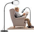 Mosrugs | Full-Page Magnifying Glass with LED Light – Hands-Free Reading Aid for Books, Crafts & Hobbies