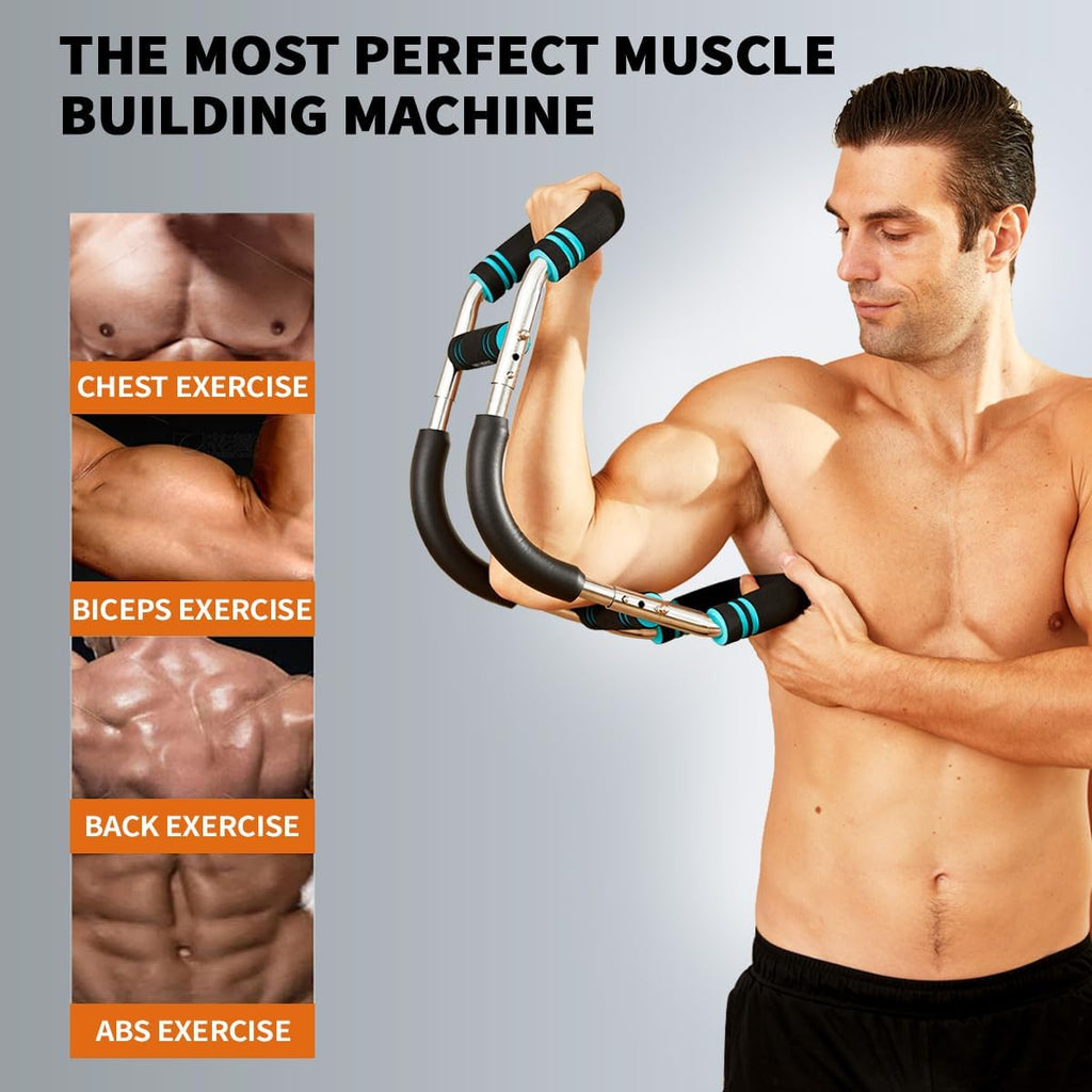 Mosrugs | Twister Arm Exerciser – Adjustable Spring Workout Bar for Upper Body Strength Training