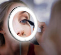 Mosrugs | Claravue LED Magnifying Mirror with Flexible Gooseneck – 10x Zoom, Daylight LEDs & Suction Mount