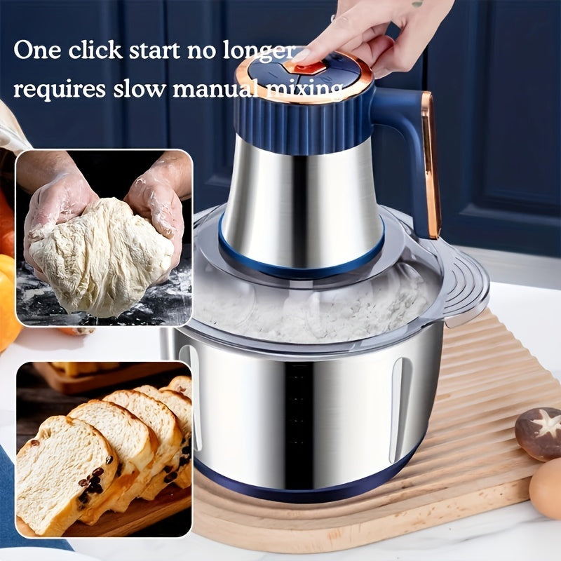 Mosrugs | Stainless Steel Food Processor – Powerful Meat Grinder & Vegetable Chopper (5L, 5000 RPM)