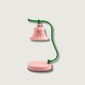 Mosrugs | BloomAura – Charming Pink Glass Table Lamp