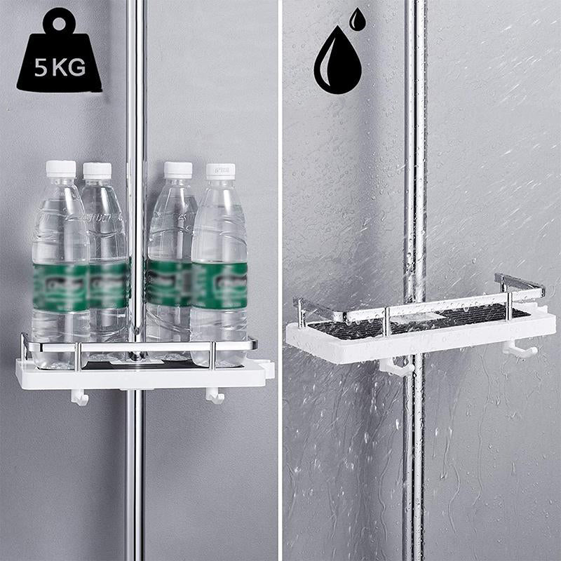Mosrugs | BathBuddy | No-Drill Shower Shelf – Space-Saving Bathroom Storage