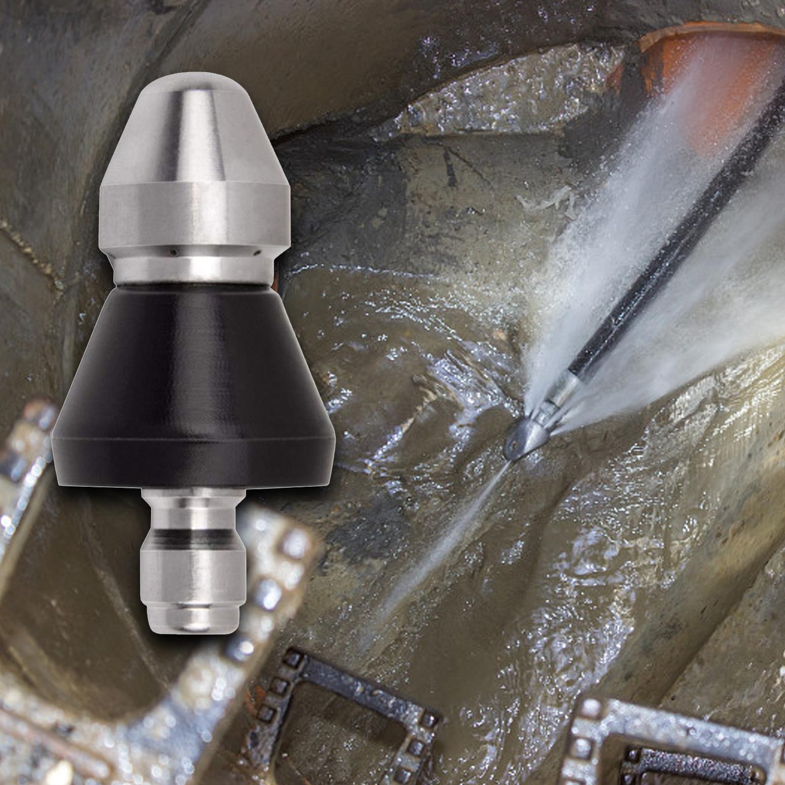 Mosrugs | High-Pressure Drain Jetting Nozzle – Stainless Steel Sewer Cleaning Sprayer for Fast Pipe Unblocking
