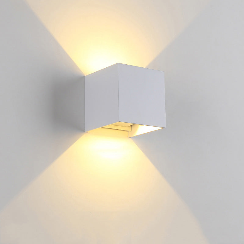 Mosrugs | LED Outdoor Up Down Wall Light | Waterproof Metal Fixture for Patio. Garden & Entryway Illumination
