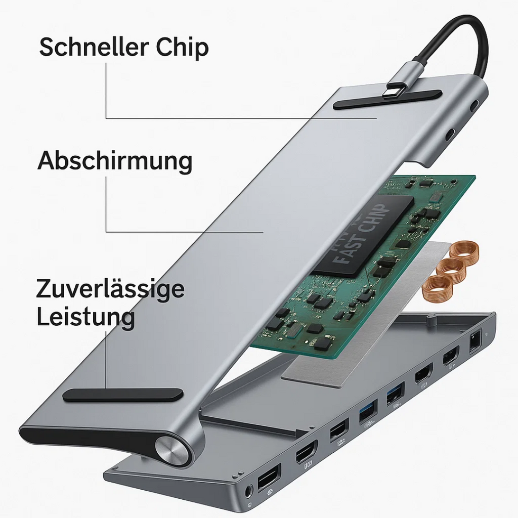 Mosrugs | LapStation Pro – 11-in-1 USB-C Laptop Docking Station with HDMI, Ethernet & SD Card Ports
