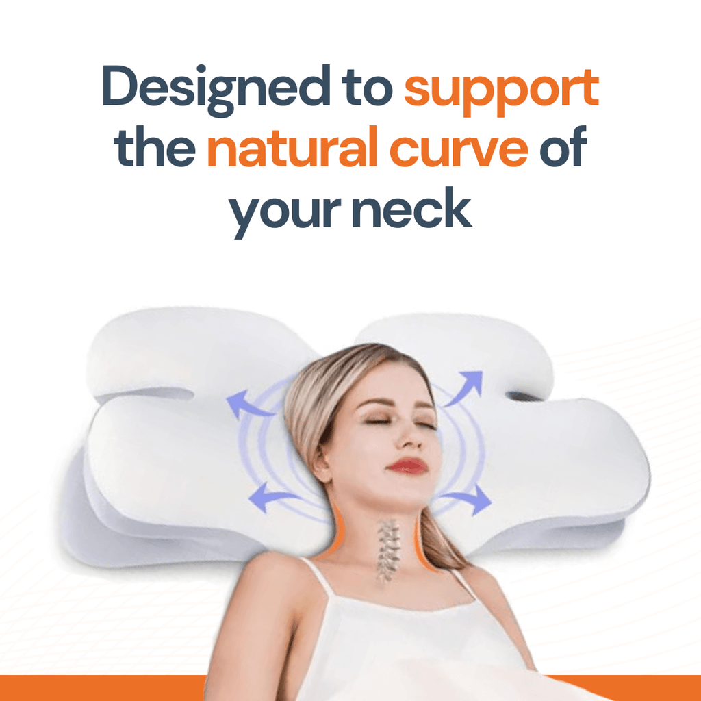 Mosrugs | Ergonomic Cervical Pillow | Memory Foam, Neck Support & Ideal for Restful Sleep