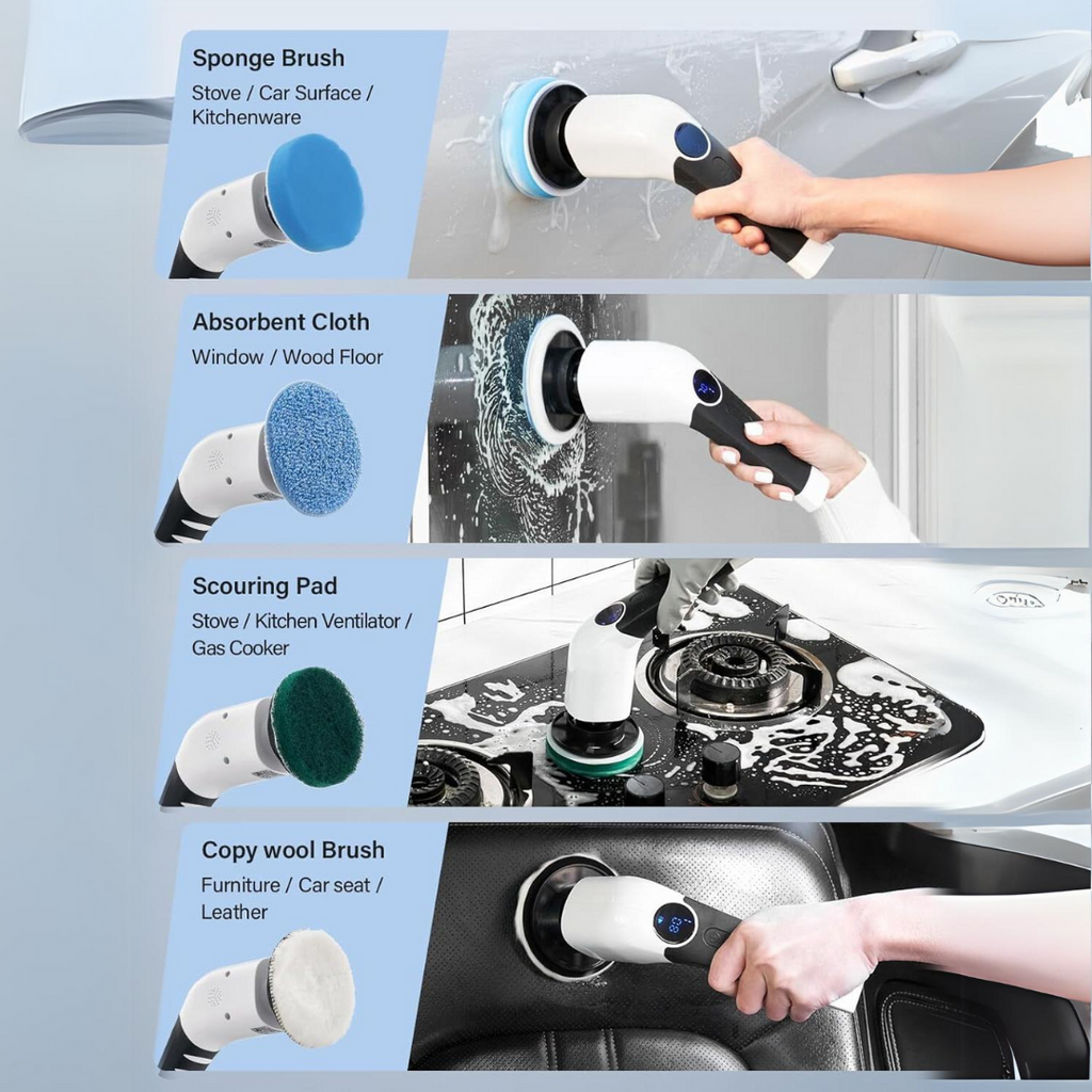 Mosrugs | Electric Spin Scrubber – Effortless Cleaning in Half the Time
