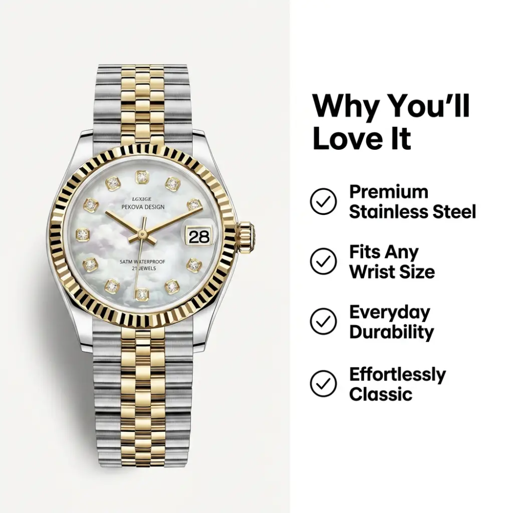 Mosrugs | Stainless Steel Wristwatch | Classic Design