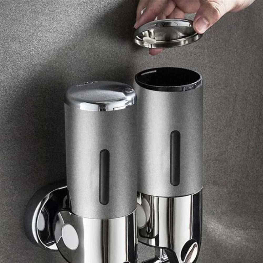 Mosrugs | Modern Wall-Mounted Soap Dispenser – Stylish Bathroom Accessory for Liquid Soap, Lotion or Sanitiser