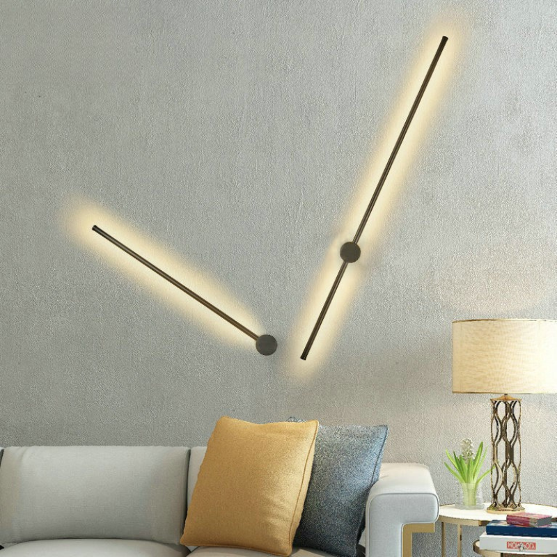 Mosrugs | NordicRod – Minimalist Wall Lamp with Plug for Chic Interiors