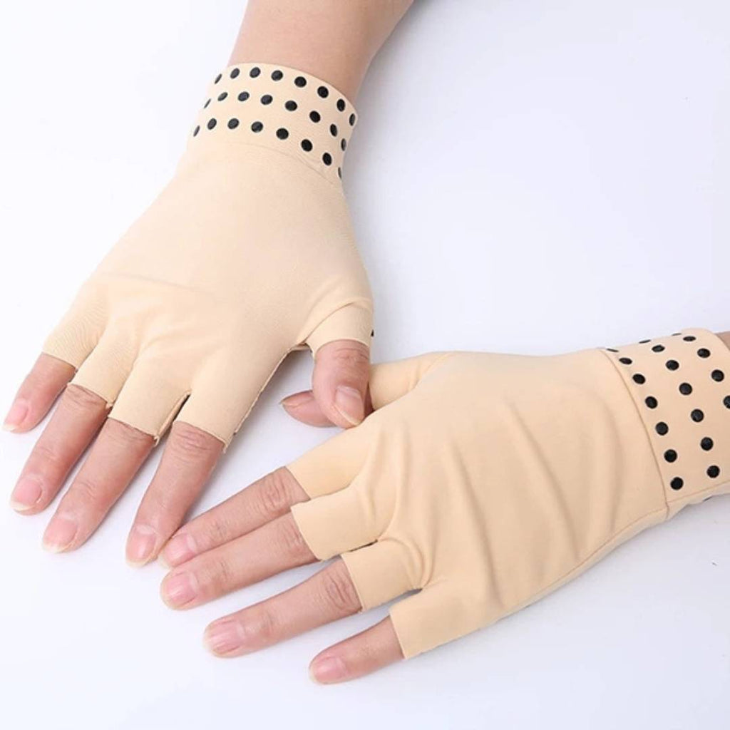 Mosrugs | Fingerless Gloves for Arthritis & Pain Relief - Magnetic Compression for Improved Circulation and Reduced Swelling