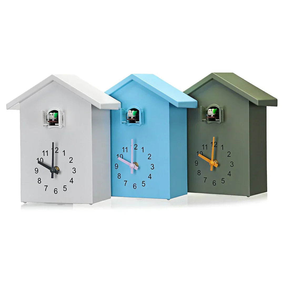 Mosrugs | Modern Cuckoo Wall Clock – Elegant Minimalist Design with Hourly Cuckoo Sound